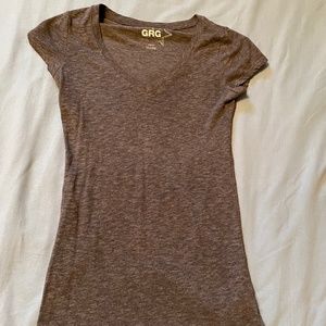 XS Gray Garage V Neck Tee